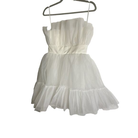 Katie May Elle Tulle Strapless Mini Dress Medium - Picture 6 of 12